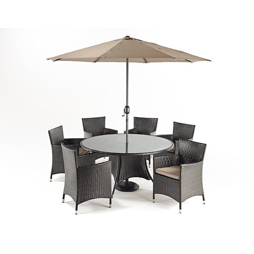 Luxe Round Dining 6 - Awnings Direct